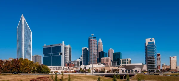 Charlotte stad skyline höstsäsong — Stockfoto
