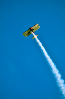 action in the sky during an airshow clipart