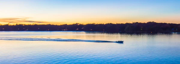 Pôr do sol no lago Wylie — Fotografia de Stock