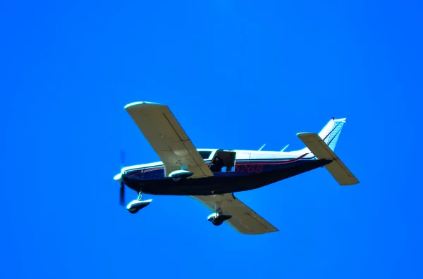 Acción en el cielo durante un espectáculo aéreo —  Fotos de Stock