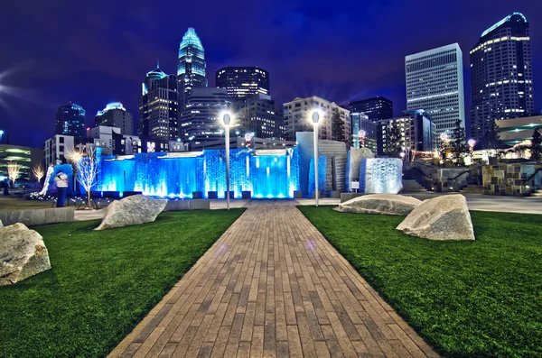 Ciudad de Charlotte skyline — Foto de Stock