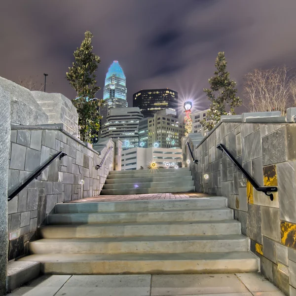 Charlotte city skyline — Stock Photo, Image