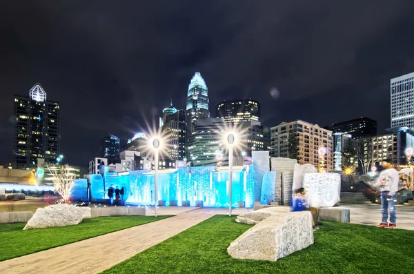 Panoramę miasta Charlotte — Zdjęcie stockowe
