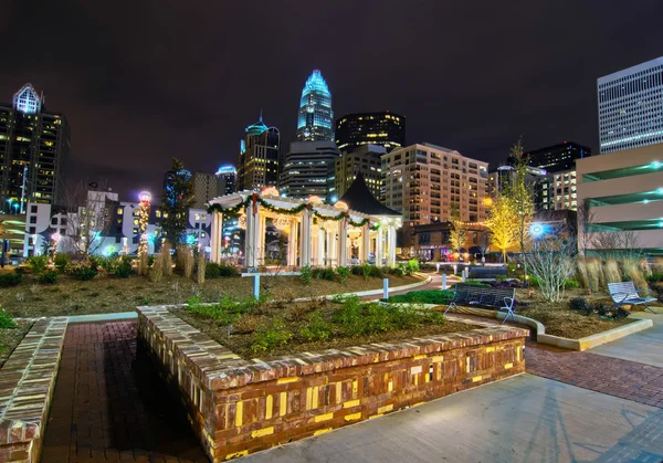 Stadtsilhouette von Charlotte — Stockfoto