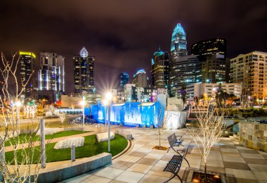 27 Aralık 2014, charlotte, nc, Amerika Birleşik Devletleri - charlotte skyline r yakın
