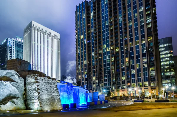 December 27, 2014, charlotte, nc, usa - charlotte skyline near r — Stock Photo, Image