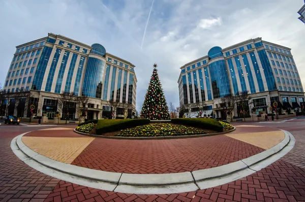 Charlotte north carolina city plaza skyline — Stock Photo, Image