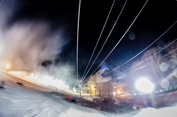 北卡罗丽娜糖山滑雪胜地2014年冬季 — 图库照片