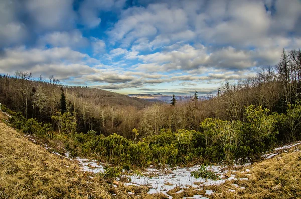 Lac des prix gelé pendant les mois d'hiver en Caroline du Nord — Photo