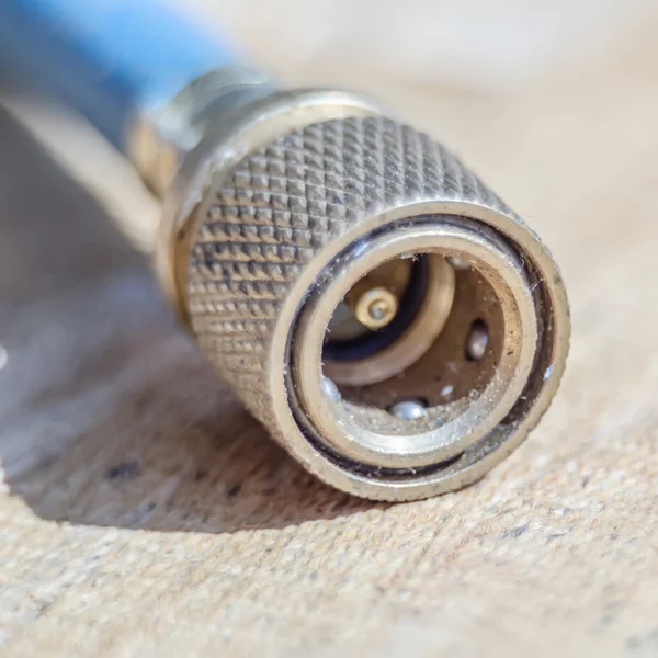 Air hose connector closeup — Stock Photo, Image