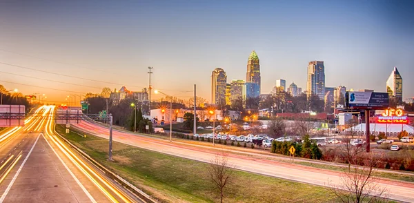 Tidig morgon i charlotte nc — Stockfoto