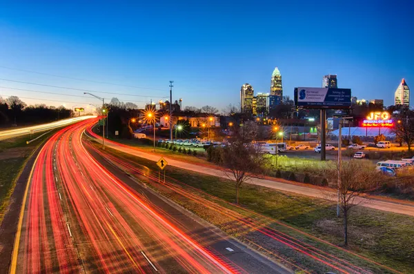 Vroege ochtend in charlotte nc — Stockfoto