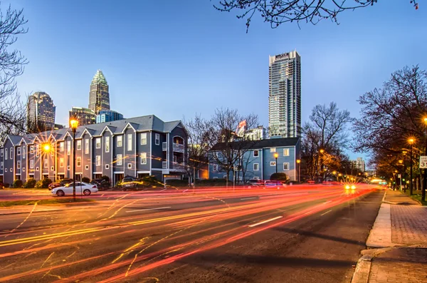 Tidig morgon i charlotte nc — Stockfoto