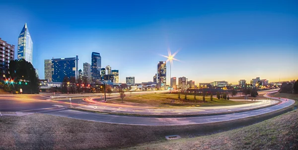 Early morning in charlotte nc — Stock Photo, Image