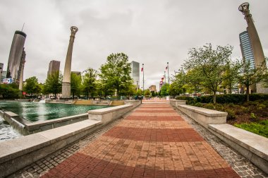 Atlanta şehir merkezi, Georgia ABD silueti
