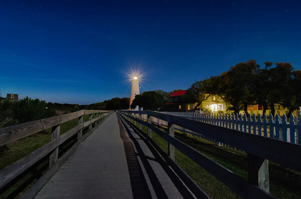 ocracoke island at night scenery