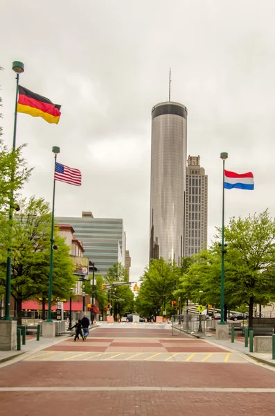 Atlanta şehir merkezi, Georgia ABD silueti — Stok fotoğraf