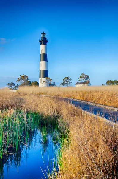 Bodie island lighthouse obx mys hatteras Severní Karolína — Stock fotografie