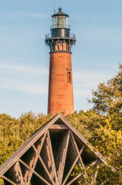 Kuzey Carolina dış bankalar Currituck plaj deniz feneri