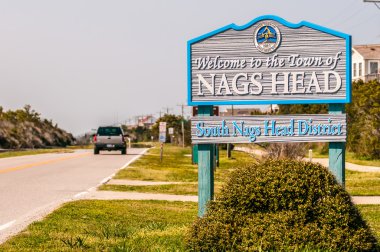 town of nags head scenes on outer banks nc clipart