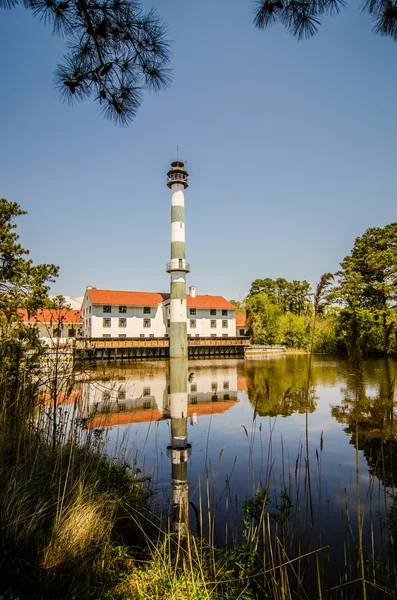 Mattamuskeet Gölü Deniz feneri Kuzey Carolina — Stok fotoğraf