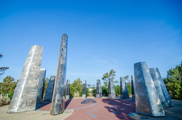 Monument to century of flight at kytty hawk nc — Stock Photo, Image