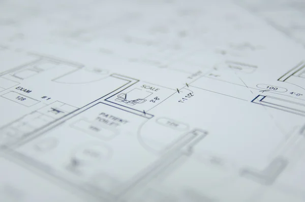 Architectural drawing project design background — Stock Photo, Image