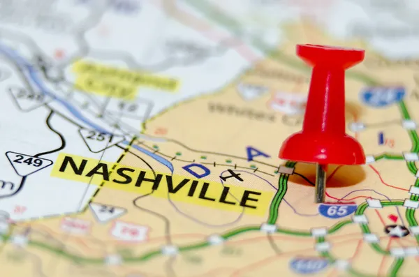 nashville city pin on the map