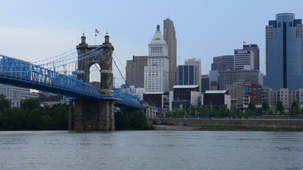 Panorama města Cincinnati — Stock video