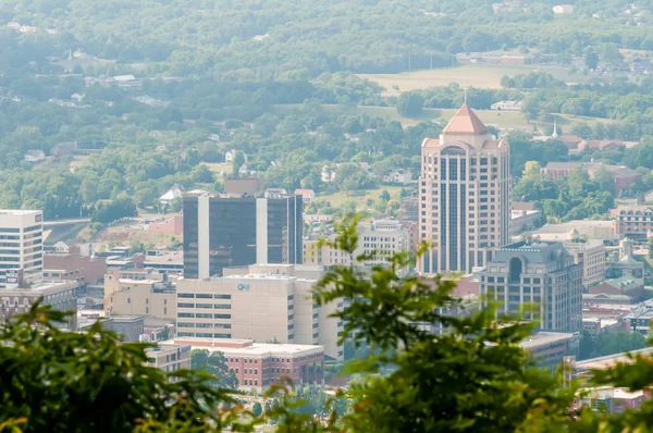 Roanoke virginia panoramę w słoneczny dzień — Zdjęcie stockowe