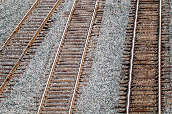 Vollsperrung der Bahngleise — Stockfoto