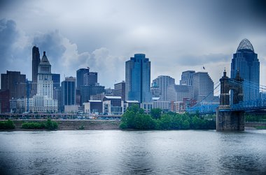 Cincinnati manzarası. cincinnati manzarası ve tarihi joh görüntüsü
