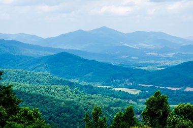 Batı Virginia'da blue ridge parkway boyunca bakış
