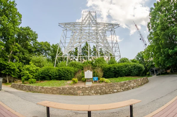 Grande estrela de uma estrela cidade roanoke virginia — Fotografia de Stock