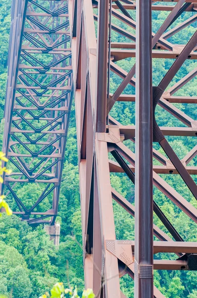 Мост через ущелье Нью-Ривер в Западной Вирджинии — стоковое фото