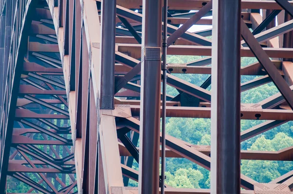 Мост через ущелье Нью-Ривер в Западной Вирджинии — стоковое фото