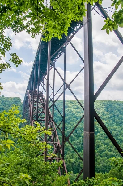 Západní Virginie new river gorge most nás 19 — Stock fotografie