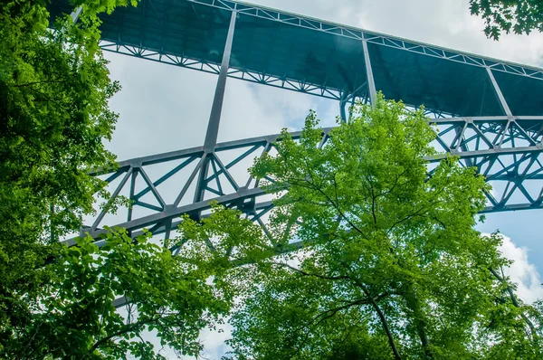 West virginia new river gorge bridge wioząc nas 19 — Zdjęcie stockowe