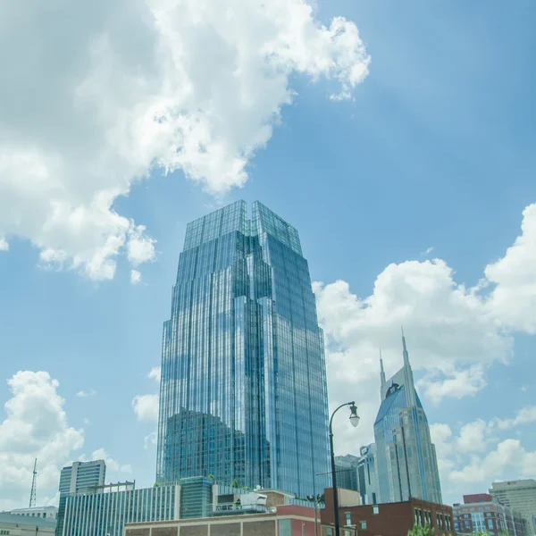 Nashville, tennessee centra Panorama a ulice — Stock fotografie