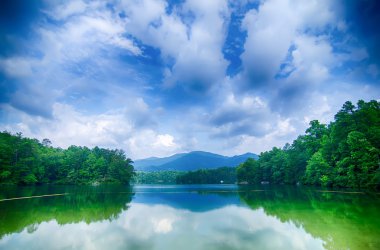 Lake santeetlah büyük smoky Dağları Kuzey Carolina