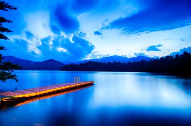 Lake santeetlah büyük smoky Dağları Kuzey Carolina