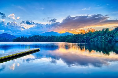 Lake santeetlah büyük smoky Dağları Kuzey Carolina
