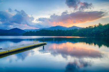 Lake santeetlah büyük smoky Dağları Kuzey Carolina