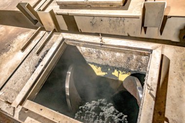 Amerika 'da bir atık su arıtma planında.