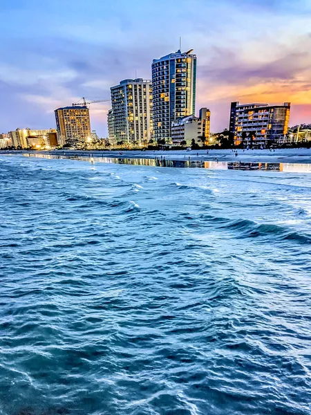 Scene Mirto Spiaggia Sud Carolina — Foto Stock