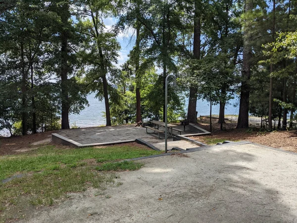 Camping Vacío Lago Hartwell Sur Carolina —  Fotos de Stock