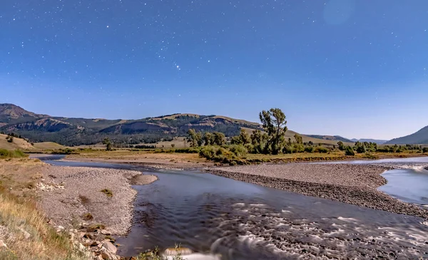 Soda Butte Creek Afluente Importante Del Río Lamar Parque Nacional — Foto de Stock