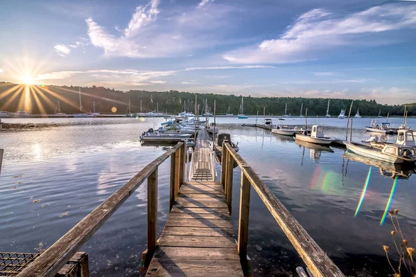 Greenwich Bay Harbor Seaport Öst Greenwich Rhode Island — Stockfoto