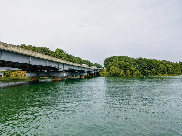 Pont Autoroutier Dessus Lac — Photo
