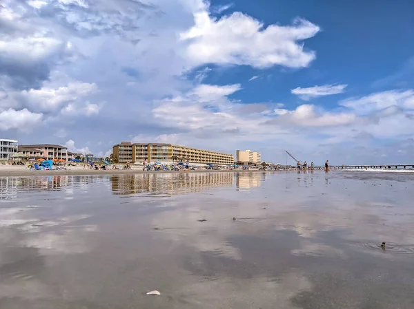 Loucura Praia Charleston Sul Carolina Oceano Atlântico — Fotografia de Stock